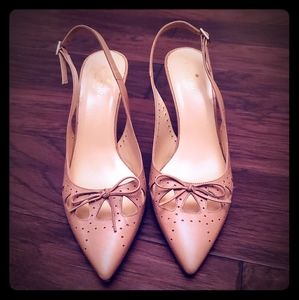 Nwot Kate Spade slingback leather heels